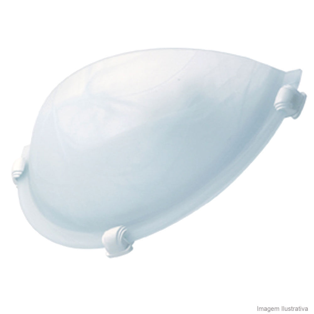 Arandela de vidro para lâmpada murano e27 60w branca startec ... Lampada murano
