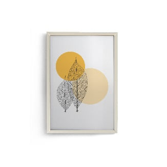 Saiba como usar quadros na decoração do escritório 9 Quadro Decorativo 32x46 Moldura Fit White 1746162