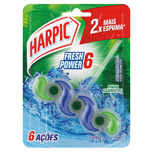 Bloco Sanitário Pinho Fresh Power 6 Harpic