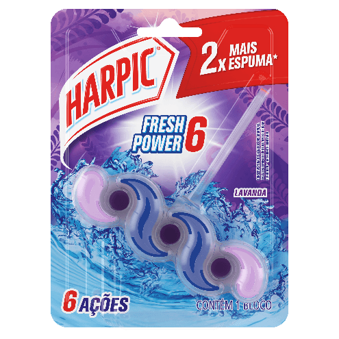 Bloco Sanitário Lavanda Fresh Power 6 Harpic