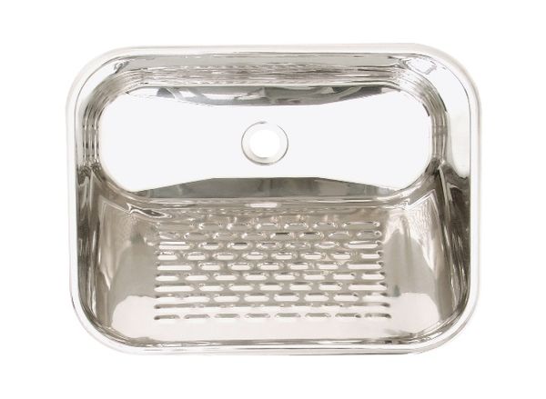 Tanque Inox Simples Sobrepor Ou Embutir 500x40x230mm Fabrinox