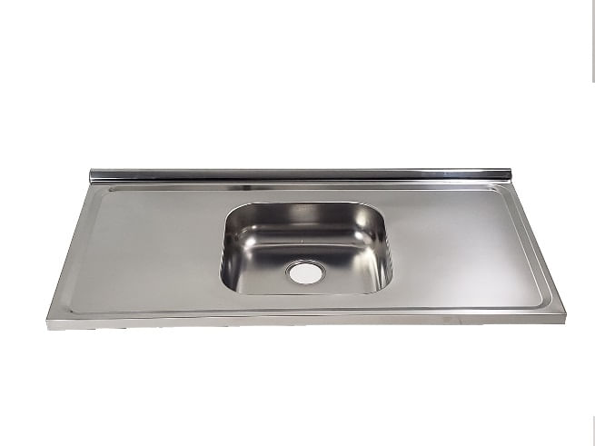 Saiba como escolher a melhor pia para sua cozinha 12 Pia p Cozinha em Inox c Cuba Simples 100x52cm Fabrinox 1769596