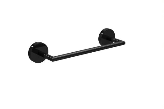 Porta Toalha Barra 20Cm Acessórios Disco Black Noir Deca