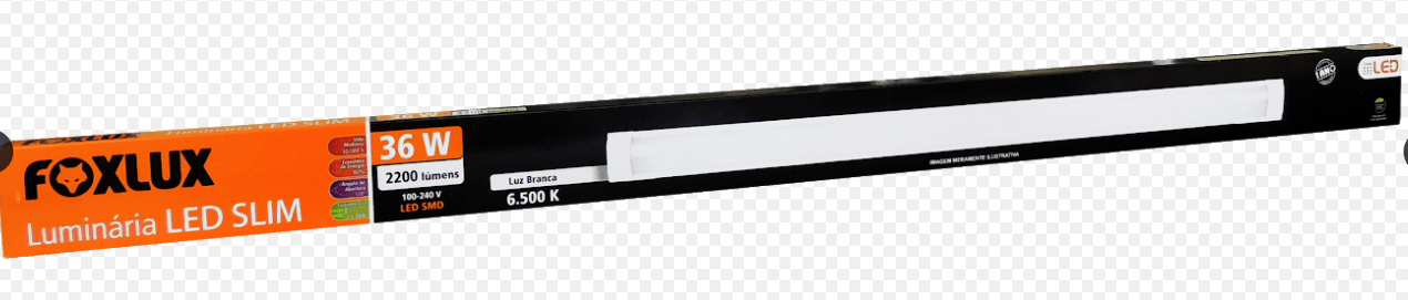 Confira tudo sobre as luminárias da Coleção Casulo 12 Luminaria LED 36W 6500k Branca Slim Foxlux 1783173