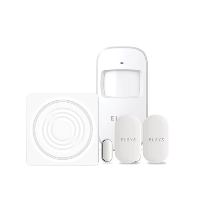 Kit de Alarme Wi Fi com Sensores sem Fio Branco Elsys 1786849