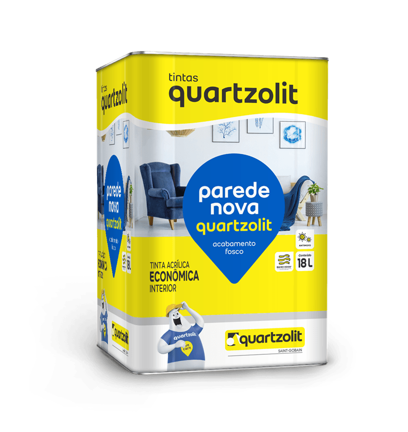É tendência! Cimento queimado é mão na massa! 11 Tinta Acrilica Nova Eco p Parede 18L Areia Quartzolit 1826867