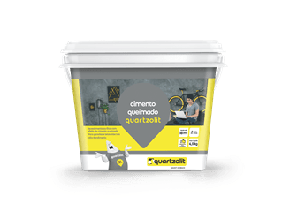 É tendência! Cimento queimado é mão na massa! 8 Cimento Queimado 45Kg Cinza Claro Quartzolit 1827197