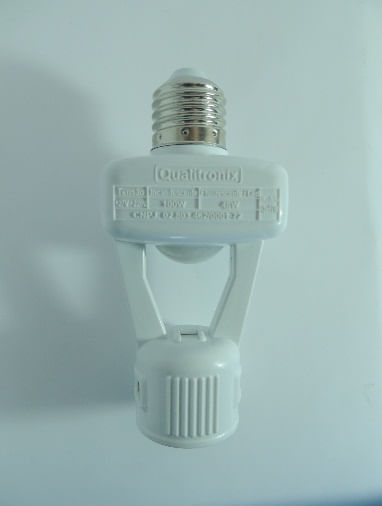 Aprenda como instalar um sensor de presença corretamente 11 Sensor de Presenca Microcontrolado 360º E27 c Fotocelula Qualitronix 1770110