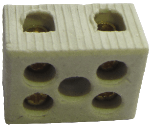 Conector Porcelana Bi 6mm 01 Peça Bricopack