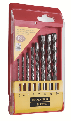 Inspirações de pergolado para a sua área externa 8 Jogo de Brocas p Concreto 8 Pecas Tramontina 1805037