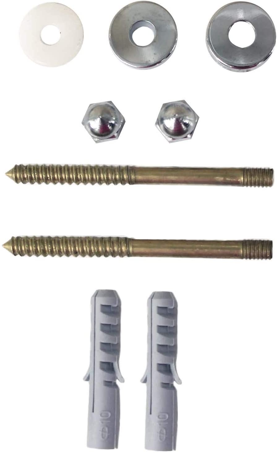 Conheça os principais tipos de parafuso e o uso de cada um deles 12 Parafuso de Fixacao de Bacia e Bide Cromado Deca 689572