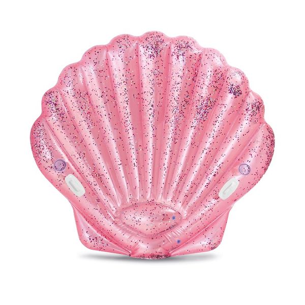 Colchão Inflável para Piscina Ilha Concha Rosa Trop