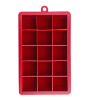 Veja 25 inspirações de decoração colorida de cozinha 20 Forma de Gelo 15 Cubos Vermelho Oikos 2313022