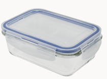 Saiba como armazenar alimentos na geladeira e preservá-los 4 Pote de Vidro Retangular 330mL Oikos 2312549