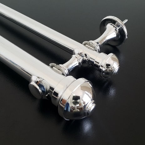 Como fazer manutenção de persianas? Dicas para cada tipo 6 Kit Varao p Cortina Duplo 2m Ø19 28mm Cromado Perfitec 1762877