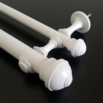 Como fazer manutenção de persianas? Dicas para cada tipo 7 Kit Varao p Cortina Duplo 2m Ø19 28mm Branco Perfitec 1762850