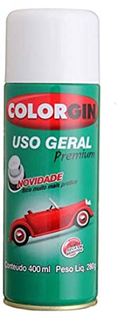 Como pintar com tinta spray em metal: sem sujeira e sem desperdício 11 Spray Uso Geral Branco Fosco Intenso 54011 400ml Colorgin 1463535