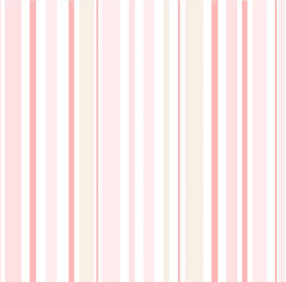 Casa colorida: saiba como deixar a casa pronta para a primavera 7 Papel de Parede 10mx52cm Listras Rosa e Bege Bobinex Uau 1725335