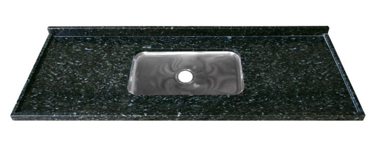 Conheça as principais características de uma ilha de cozinha 11 Pia de Granito Reto Simples 2m Verde Ubatuba Kasa Granito 1738992