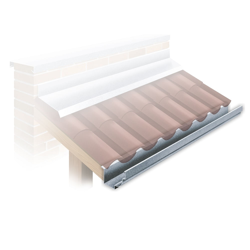 Como escolher calhas de chuva? Saiba o que levar em consideração 24 Calha Moldura Galvanizado Corte 28 3 metros Calhaforte 85634