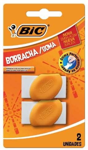 Borracha Branca 24x2 (2 Unidades) Bic
