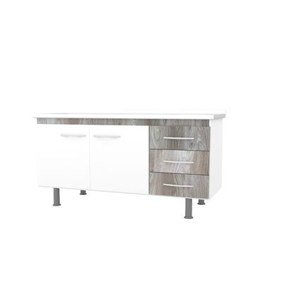 Gabinete Sonic p/ Pia 143x60x53cm Carvalho Bonatto