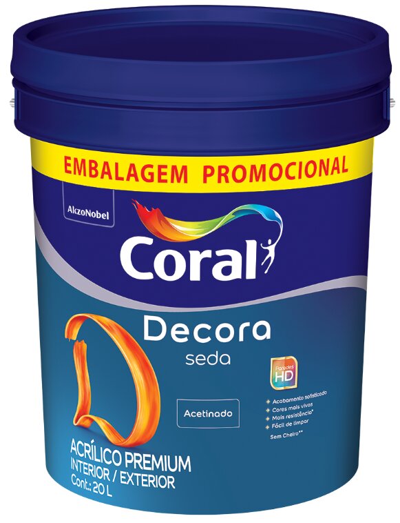 Silêncio de Inverno é a Cor do Ano 2023 da Coral 5 Tinta Premium Acrilica Acetinada Decora Seda Branco 20 L 2323362