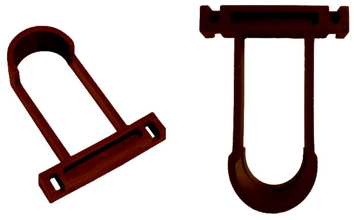 SUPORTE CABIDEIRO U MARROM CT02PC