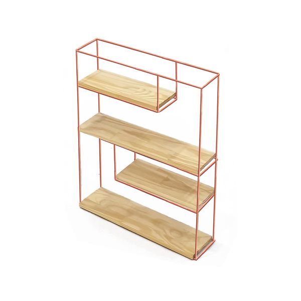Nicho Retangular 45x11cm Rosé Ornella