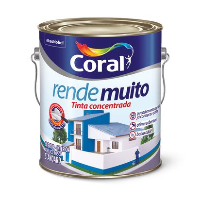 Tinta Coral Rende Muito Acrílica fosca camurça 3,6L