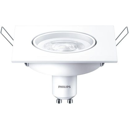 Spotkit Led Embutir GU10 Quadrado 5W 2700K 350LM 100-240V Amarelo Phillips