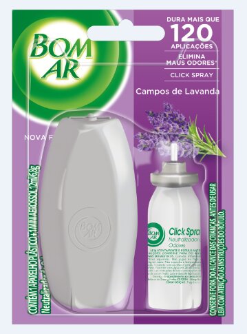 Bom Ar Click Spray Campos de Lavanda (Aparelho Refil 12mL)