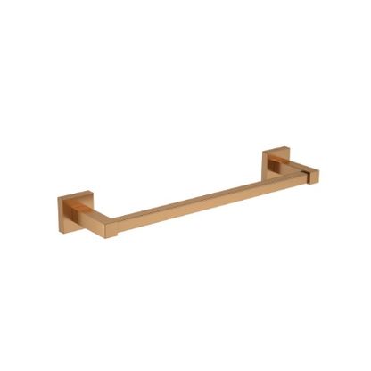 Porta Toalha Quadratta 300mm Gold Matte Deca