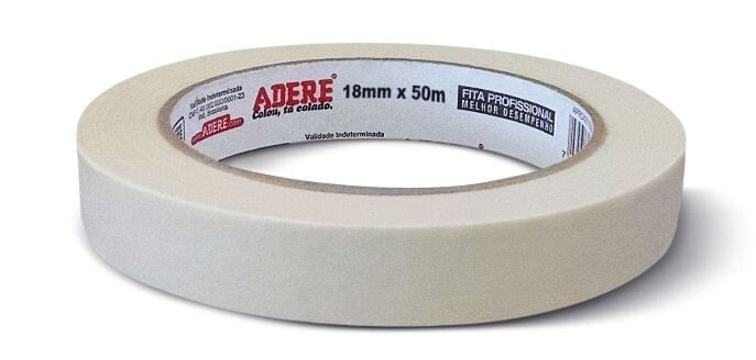 Dicas para pintar as paredes da casa sem erros 9 Fita Crepe 427S 18mm x 50m Adere 2321599