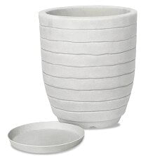 Como montar um jardim vertical em casa corretamente 8 Vaso Relevo 39x49cm Branco Antique Vasart 2331101