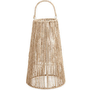 Veja 4 dicas incríveis para renovar a decoração da sua casa 9 Lanterna de fibra natural 54x25cm bege Mart 2334372