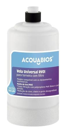 Refil Vela Universal RV01 Compatível Com Acquabella E Vitale Acquabios