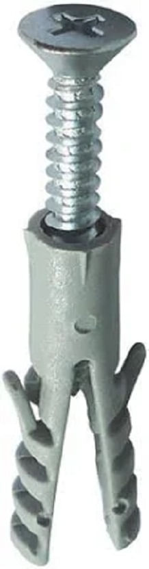 Parafuso Atarraxante Cabeça Chata Phillips 4.8 Mm X 50mm Com Bucha 8mm 5 Peças Fixtil