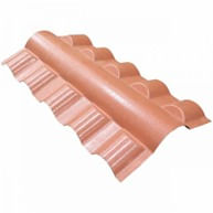 Conheça os tipos de telha de PVC e seus principais usos 12 Cumeeira Central Terracota 1535145