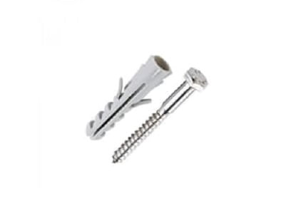Bucha 8mm Nylon C/ Parafuso de Aço Sextavado 3/16X50 CT20PC