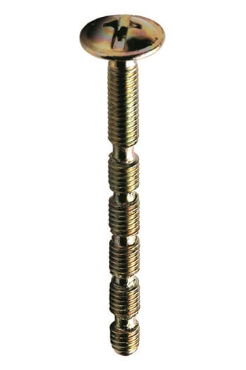 Parafuso Fragmentado Bicromatizado Para Puxador De Metal 4.0 Mm X 45mm 5 Peças Fixtil