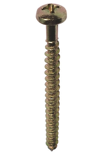 Parafuso Bicromatizado Cabeça Panela Phillips Para Aglomerado 3.0 mm X 25 mm Fixtil