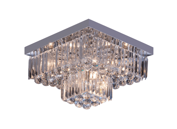 Como escolher o modelo ideal de paflon para a sua sala? Confira aqui! 13 Plafon de embutir Bivolt 40w Transparente Cake quadrado Startek 1729900