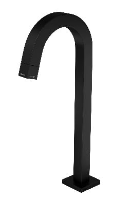 Torneira De Mesa Bica Alta Para Lavatório Tube Black Matte Deca