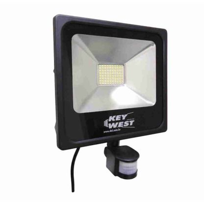 Refletor com sensor LED 50W 6000K branco bivolt Key West