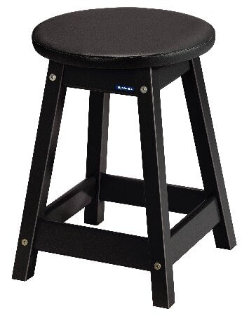 Confira dicas de como usar a madeira na decoração da sua casa 8 Banqueta baixa com assento forrado em courvin de madeira preto Naturalle Tramontina 2347865