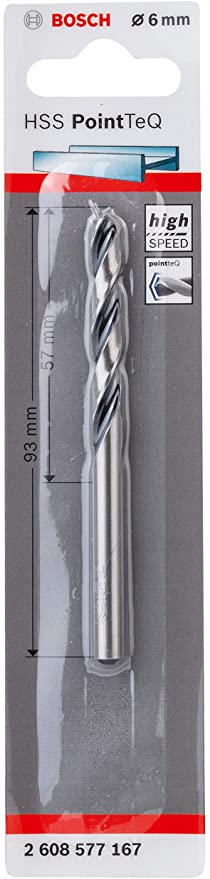 Broca Para Metal Aço Rápido 6,0mm Bosch
