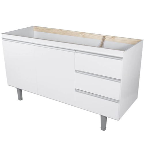 Saiba como escolher o modelo ideal de geladeira 11 Gabinete Montebello p Pia 120MTS Branco Bonatto 1756699