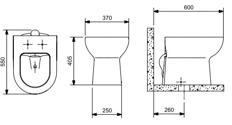 Kit Vaso Sanitário Convencional com Complemento de Instalação Smart Stone Celite
