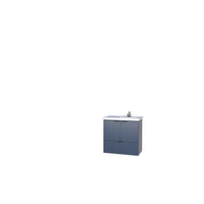 Armário toucador Lis com lavatorio azul Cozimax